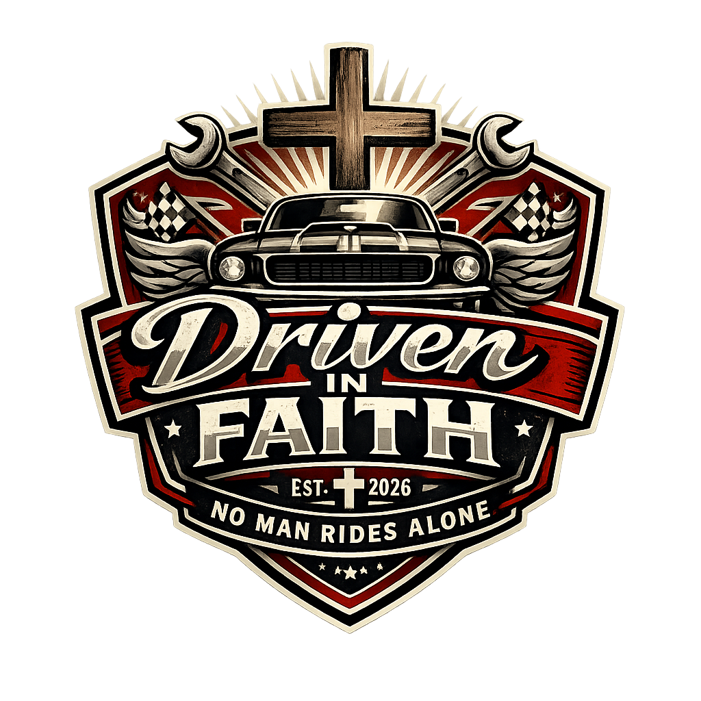 Driven in Faith Car Club - Short Sleeve Fitted T-shirt