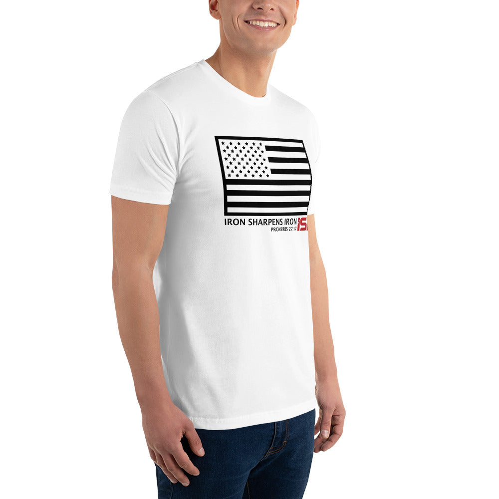 ISI American Flag - Fitted Tee