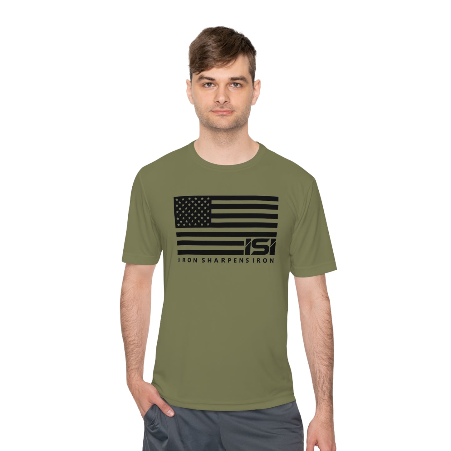 ISI Flag - Unisex Moisture Wicking Tee