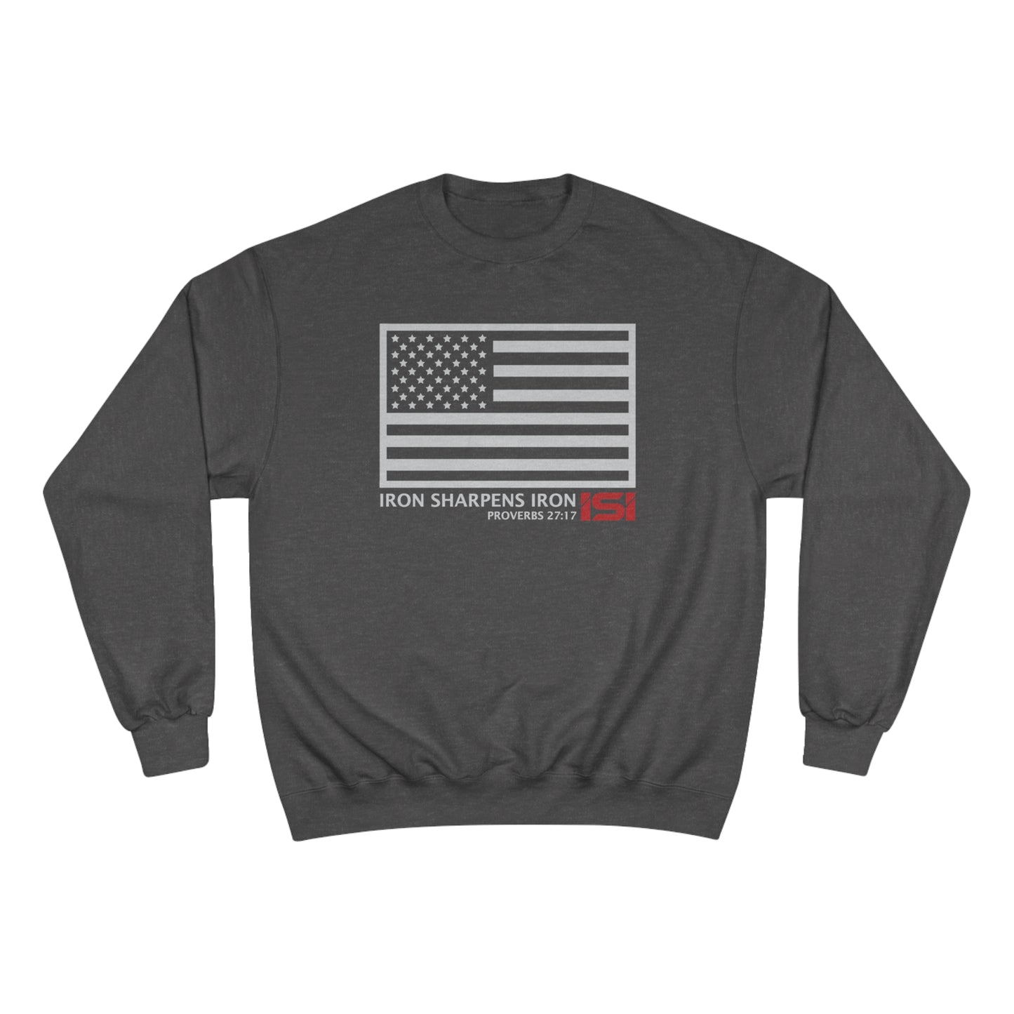 Iron Sharpens Iron American Flag - Long Sleeve