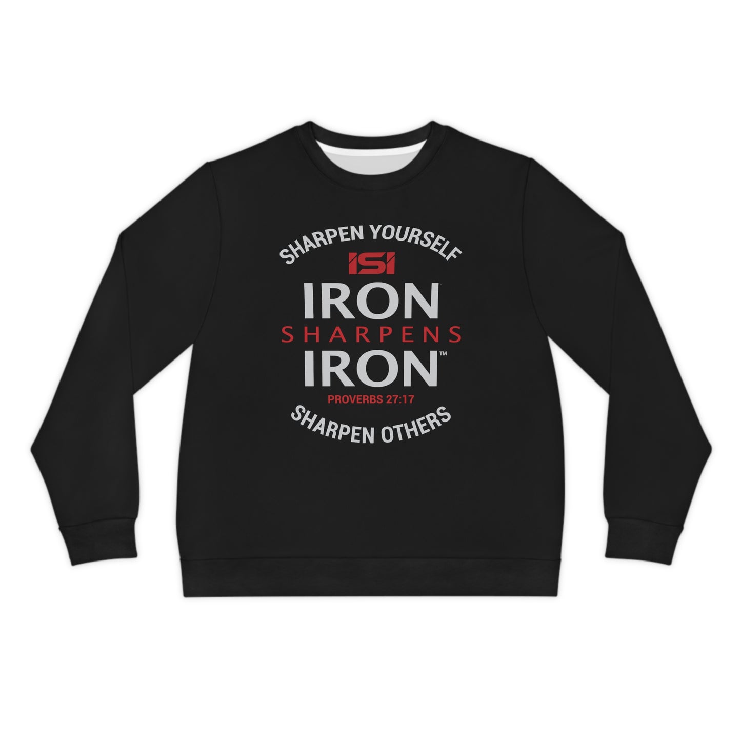 Sharpen Yourself Sharpen Others with Back Tag Print - Fitted Long Sleeve