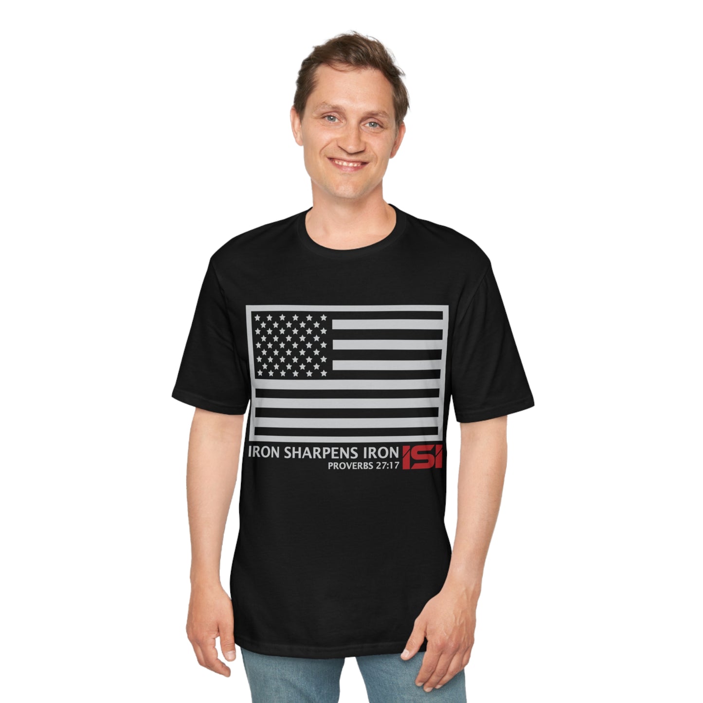 Iron Sharpens Iron American Flag - Classic Tee