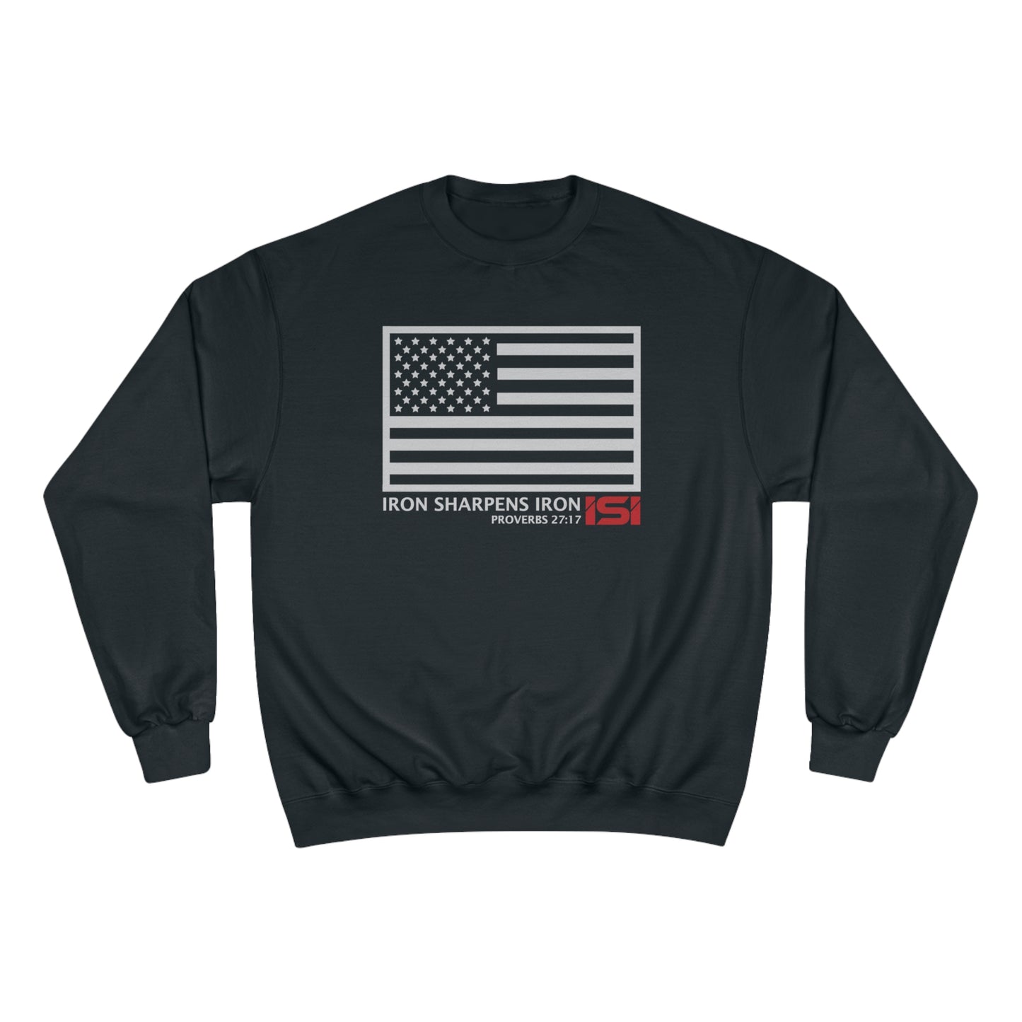 Iron Sharpens Iron American Flag - Long Sleeve