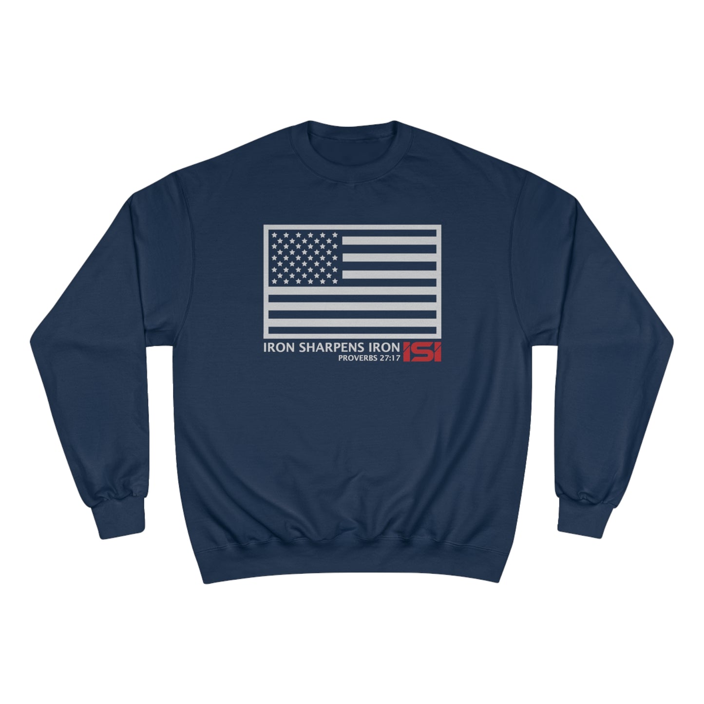 Iron Sharpens Iron American Flag - Long Sleeve