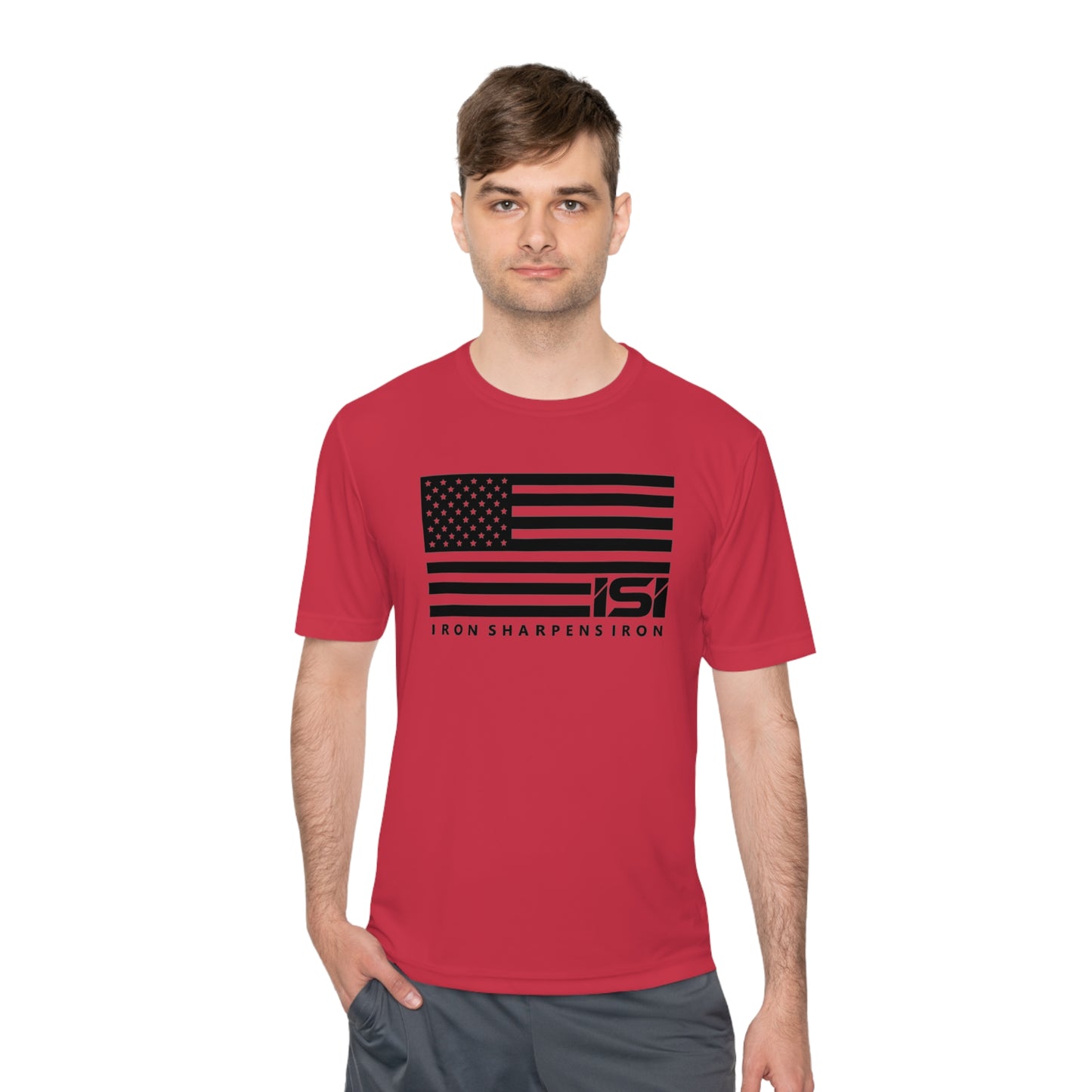 ISI Flag - Unisex Moisture Wicking Tee