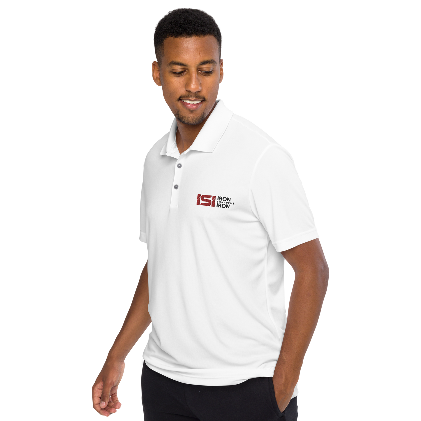 Iron Sharpens Iron - Embroidered - Adidas Performance Polo Shirt