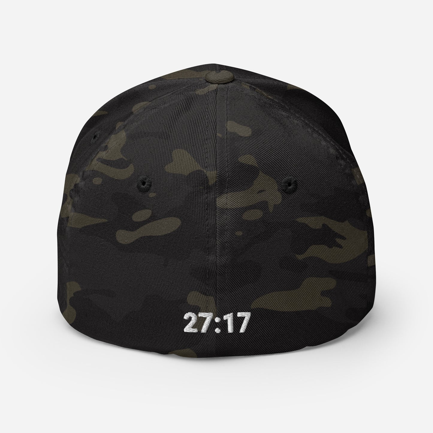 Iron Sharpens Iron Fitted Hat - 27:17 Back Embroidered