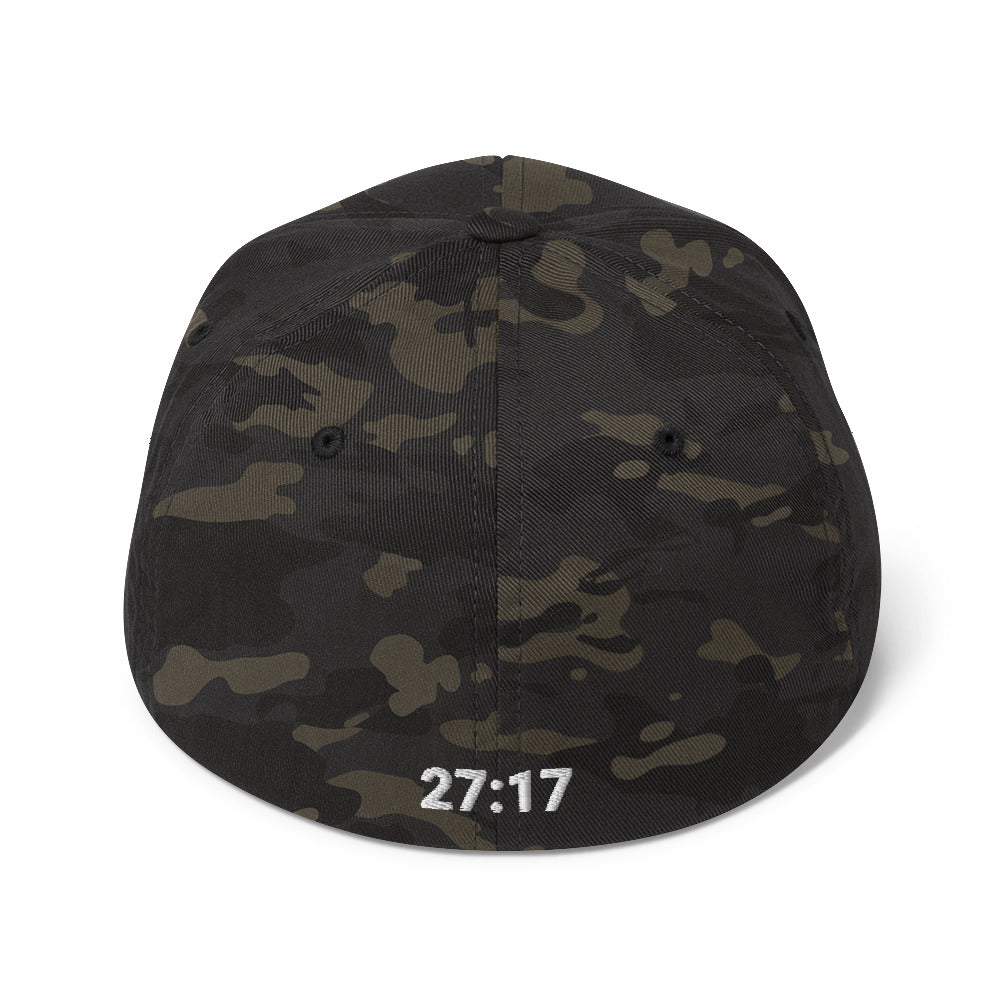 Iron Sharpens Iron Fitted Hat - 27:17 Back Embroidered