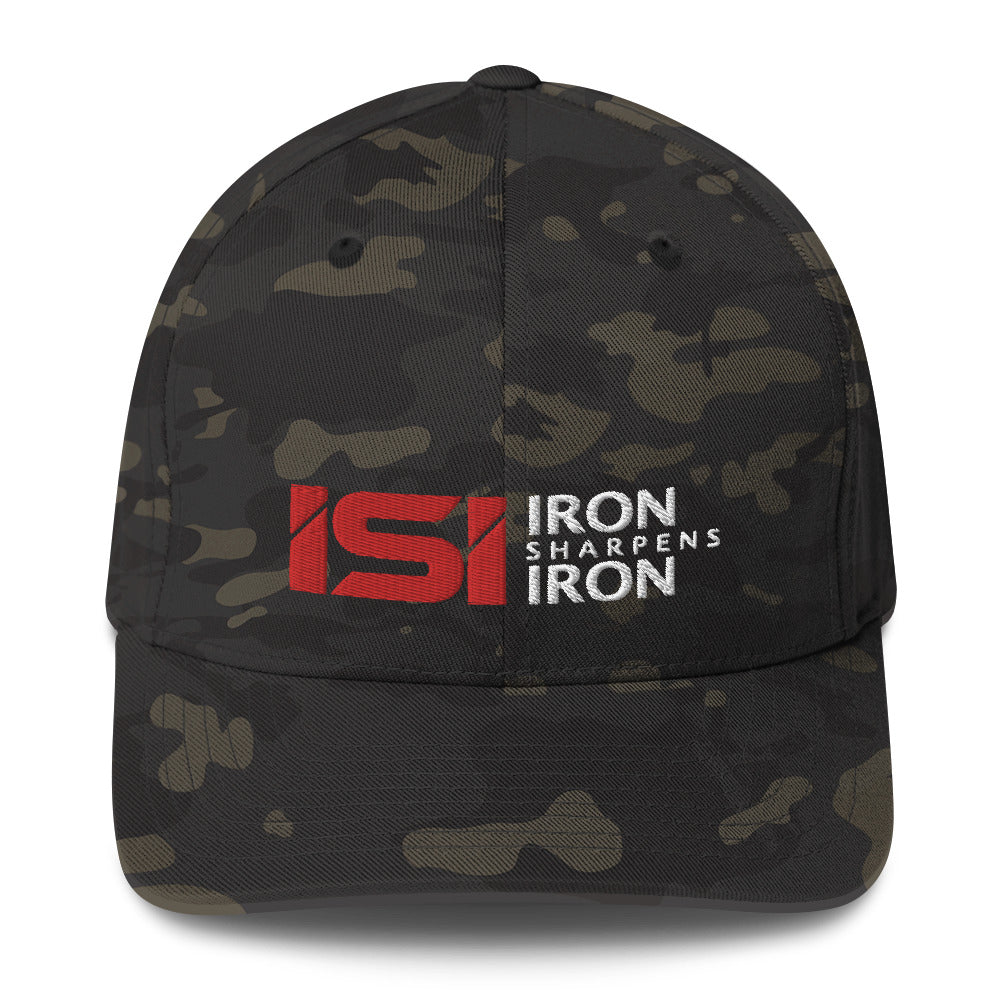 Iron Sharpens Iron Fitted Hat - 27:17 Back Embroidered