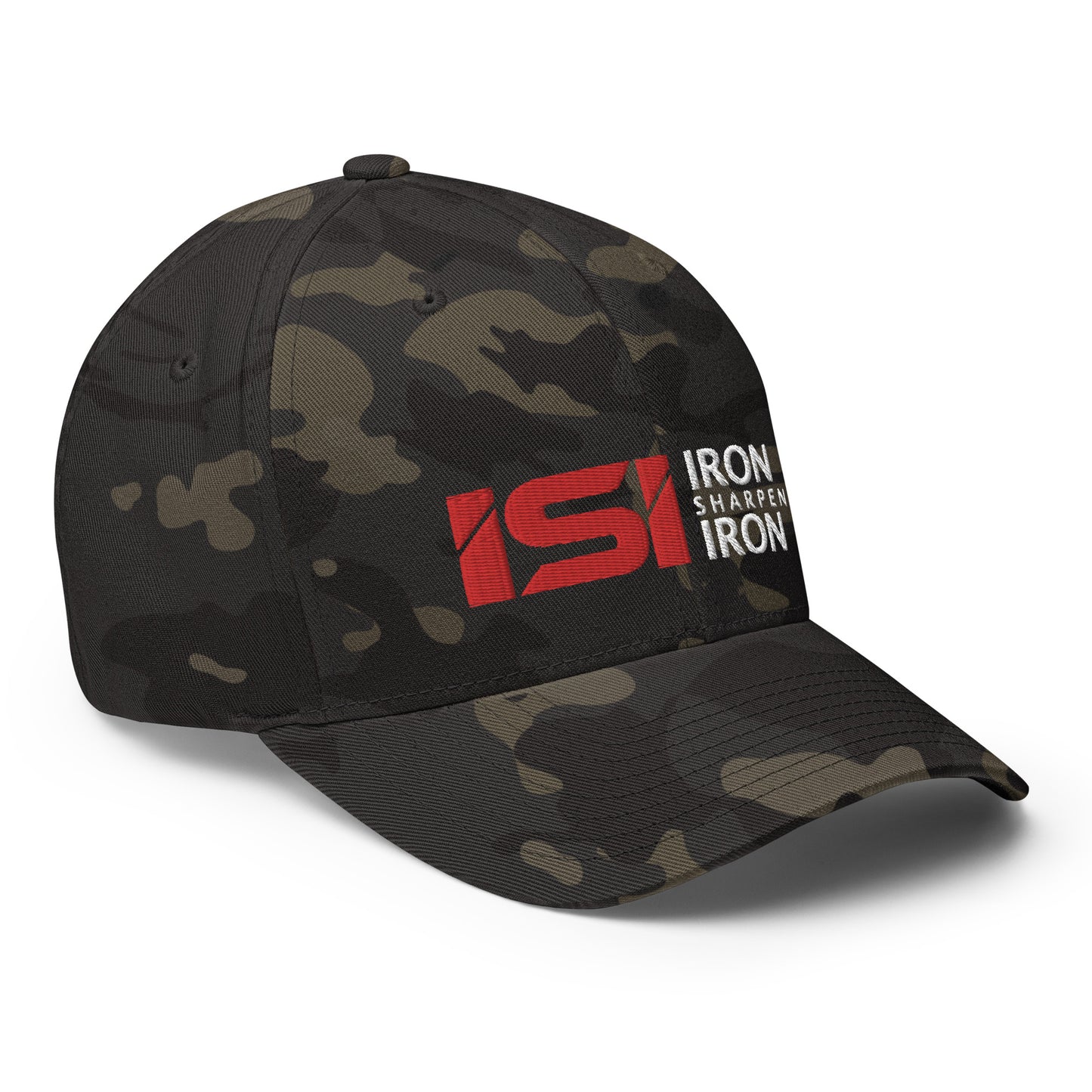 Iron Sharpens Iron Fitted Hat - 27:17 Back Embroidered