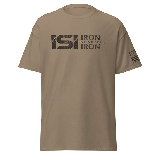 ISIMM V2 Dark Brown with Sleeve Print - Distressed - Classic Tee