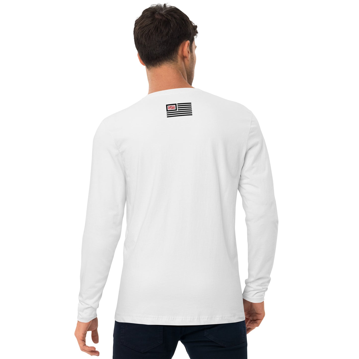 ISIMM V2 with Back Tag Print - Fitted Long Sleeve