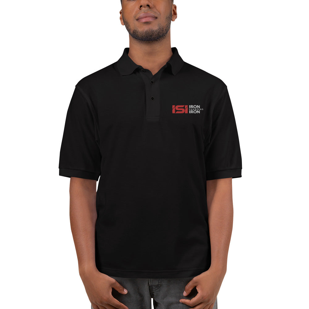 Iron Sharpens Iron - Embroidered - Premium Polo Shirt