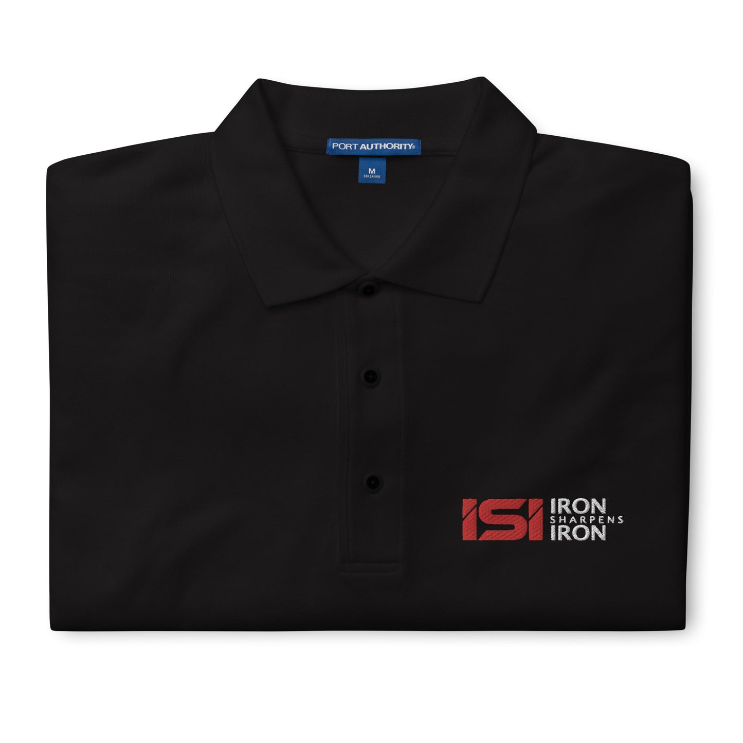 Iron Sharpens Iron - Embroidered - Premium Polo Shirt