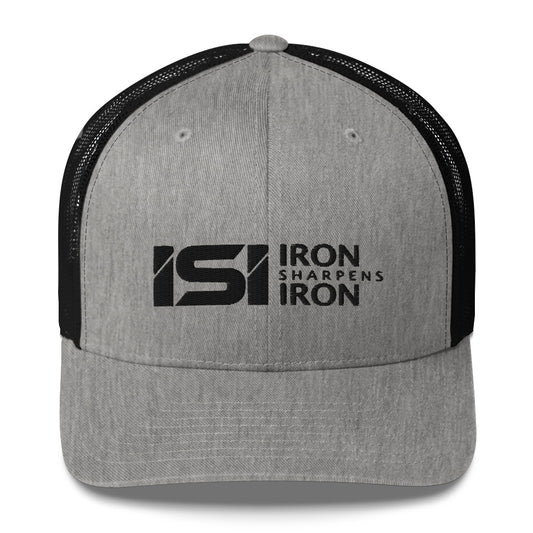 Iron Sharpens Iron Retro Trucker Hat - Black