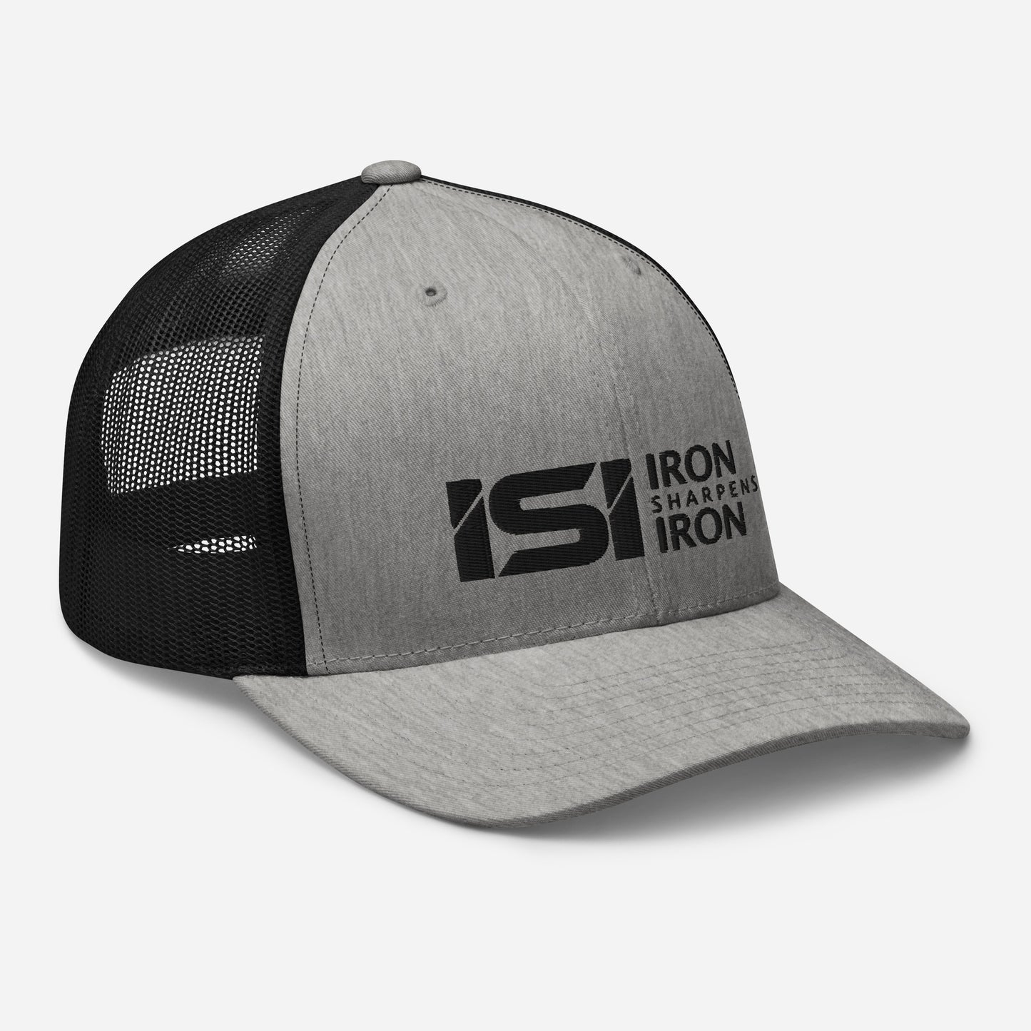 Iron Sharpens Iron Retro Trucker Hat - Black