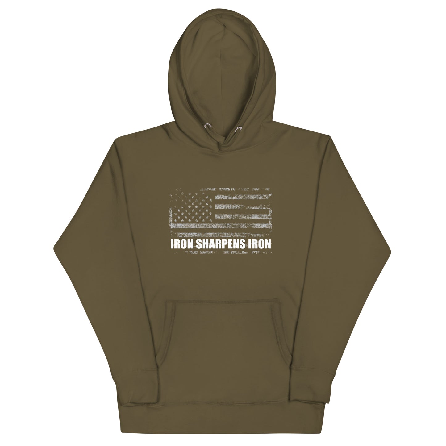 Iron Sharpens Iron Unisex Flag Hoodie