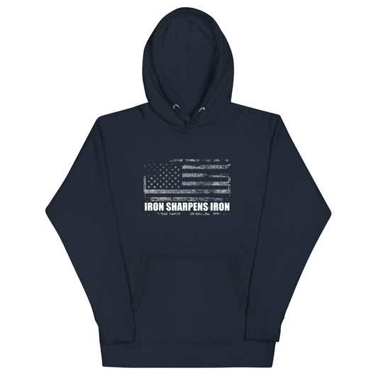 Iron Sharpens Iron Unisex Flag Hoodie