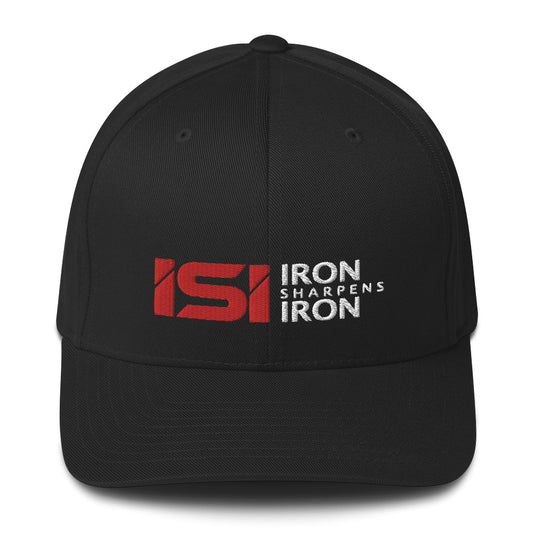 Iron Sharpens Iron Fitted Hat - 27:17 Back Embroidered